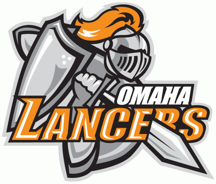 omaha lancers 2009-pres primary logo iron on heat transfer